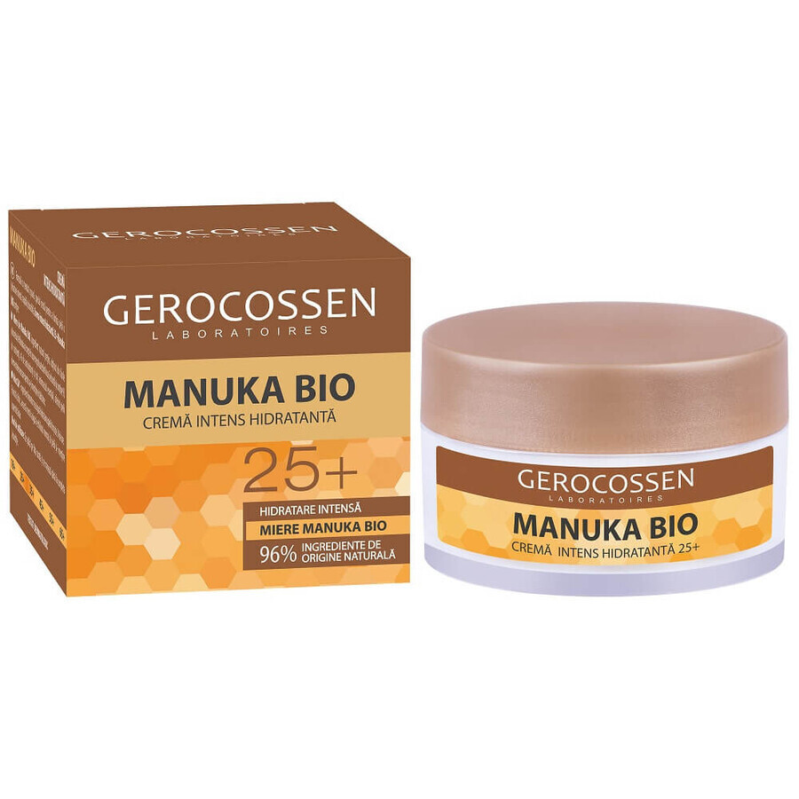 Intensive Feuchtigkeitscreme mit Manuka Honig Bio 25+, 50 ml, Gerocossen