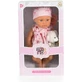 Moni Trade: muñeca Moni con osito de peluche y vestido rosa, 30 cm