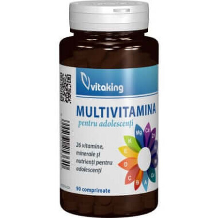 Multivitamin mit Mineralien für Teenager 90 cpr, Vitaking
