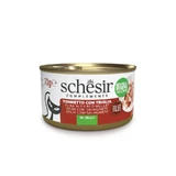 Schesir Complements : filets de thon et de rouget enrobés de gelée - Aliment complet pour chat, 70 g
