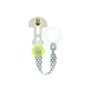 Mam Clip it &amp;amp; Cover Fairytale - Pacifier clip with built-in, adjustable, and versatile pacifier holder, 0m+, neutral pattern