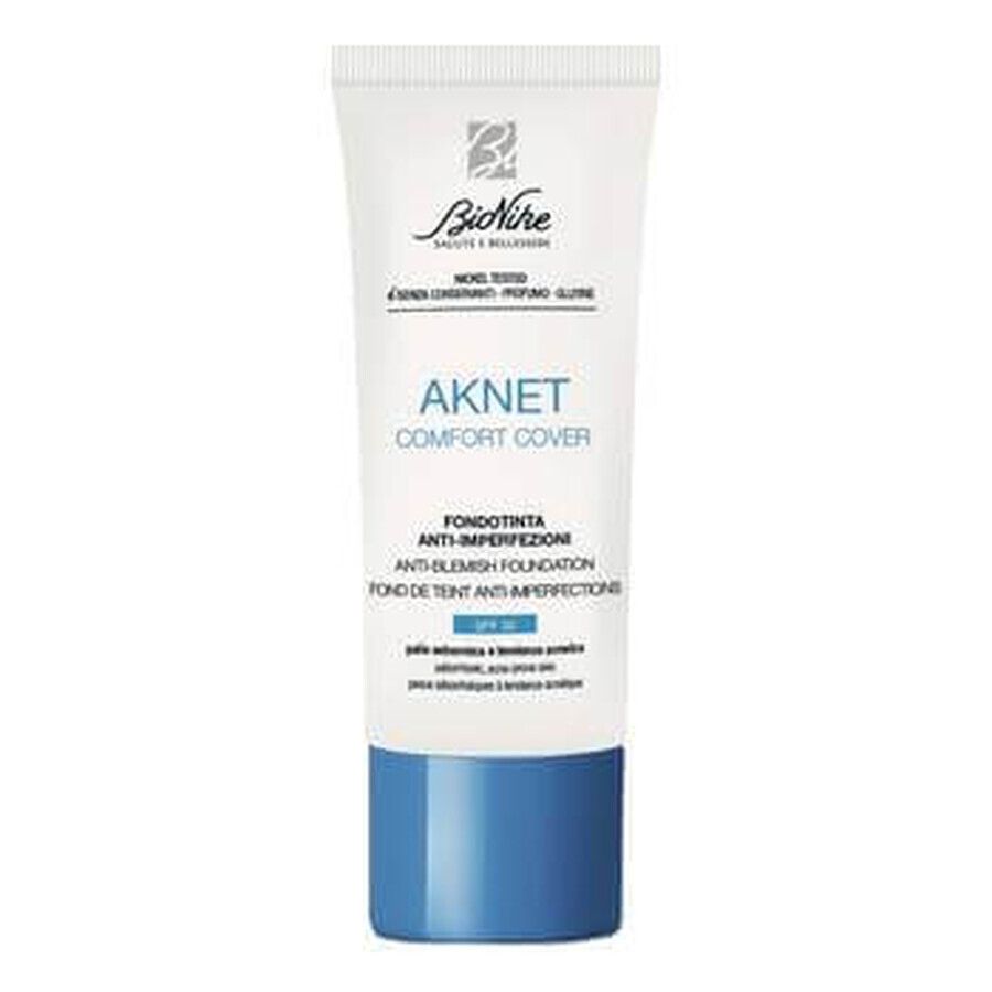 Aknet Comfort Cover 102 Fond de teint pour peaux acnéiques, 30ml, Bionike