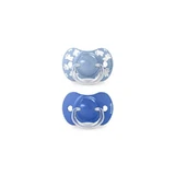 Suavinex Wild & Free - Lot de 2 tétines ergonomiques, 6 à 18 mois, bleu clair
