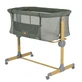 Cangaroo Pătuț Aura next2me reglabil, anti-reflux, 0-9 kg, verde
