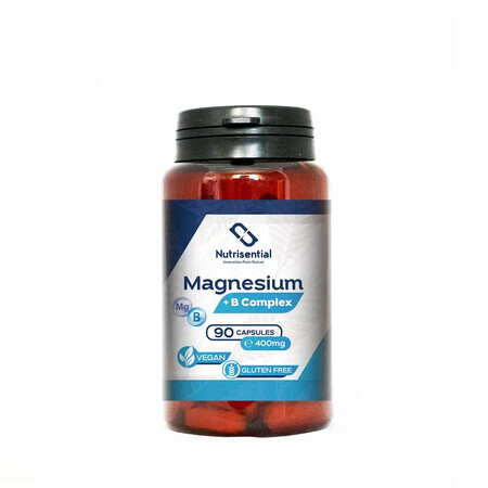 Magnésium + B Complet 400mg x 90cps, Nutrisential