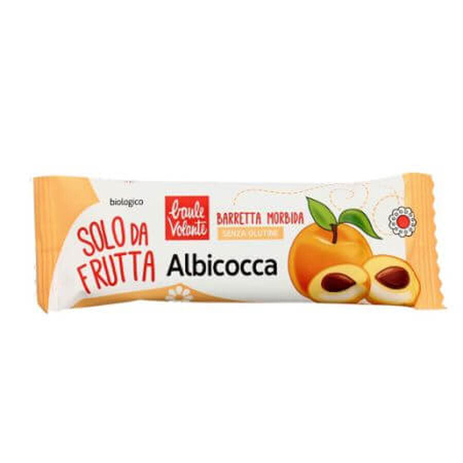 Barretta morbida albicocca biologica Solo da Frutta, 30 g, Baule Volante