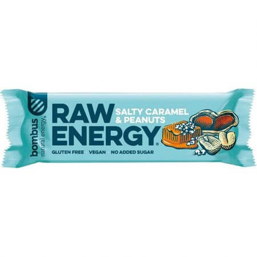 Raw Enegry Energieriegel mit Karamell Karat, 50 g, Bombus