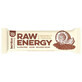 Baton energizant Raw Energy cu nuca de cocos si cacao, 50 g, Bombus
