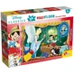 Lisciani Disney Pinocchio – puzzle de 24 de piese, maxi, cu două fețe, pentru podea, cu partea din spate de colorat