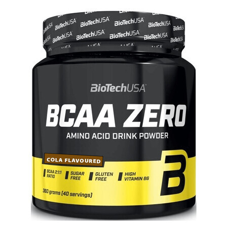 BCAA Zero au goût de Cola, 360 gr, BioTech USA