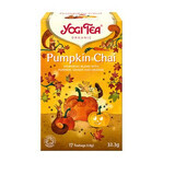 Tè biologico Sapori autunnali Pumpkin Chai, 17 bustine/32,3 g, Yogi Tea