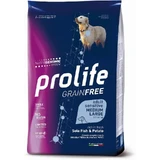 Prolife Cane Grain-Free Adult Sensitive Sole and Potatoes – Compleet hondenvoer voor middelgrote tot grote honden, 10 kg