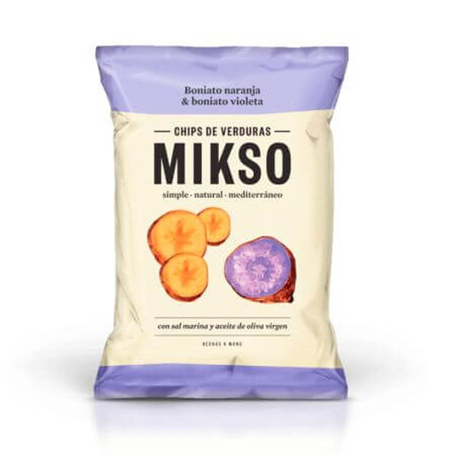 Frites de patates douces orange et violettes, 85 g, Mikso