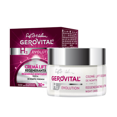 Gerovital H3 Evolution Crème Lift Nuit Régénérante, 50 ml, Farmec