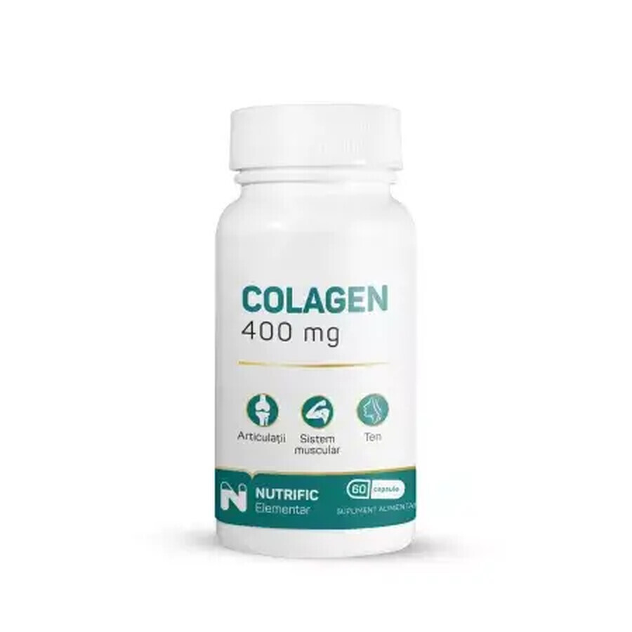 Collagène, 400 mg, 60 gélules, Nutrific