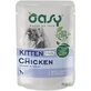 Oasy Wet Cat Chicken Bites - Compleet voer voor kittens, 85 g