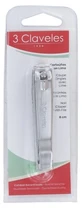 3 Claveles nagelknipper met vijl, 8 cm