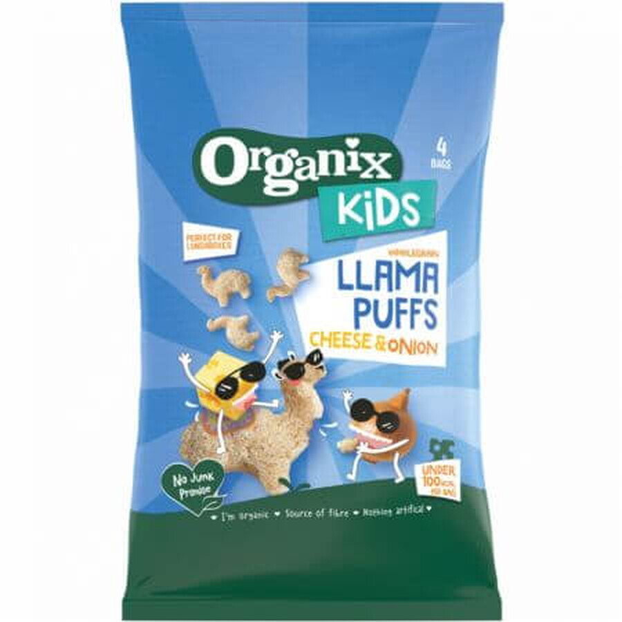 Figurines au fromage et à l'oignon, +3 ans, 4 sachets x12 g, Organix