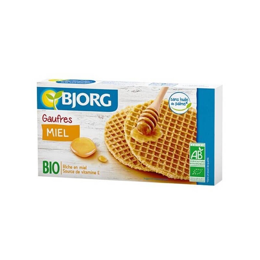 Eco waffle con caramello, 175 g, Bjorg