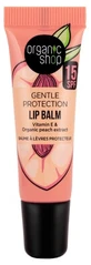 Organic Shop Peach Protective Lip Balm SPF 15 10 ml
