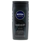 Nivea Men Deep Clean 3-in-1 Face, Body, and Hair Shower Gel with Clay Powder, 250 ml