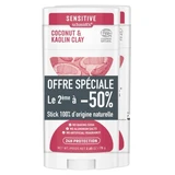 Schmidt's Sensitive Natural Deodorant Stick with Coconut and Kaolin Clay, 2-Pack (75 g each)