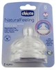 Chicco Natural Feeling 2 suzete cu debit rapid, pentru 6 luni și peste