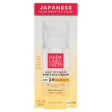 Hada Labo Tokyo Sun, crema hidratante facial resistente al agua con SPF 30, 50 ml