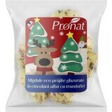 Amandes bio torréfiées et glacées au chocolat blanc aux roses, 50 g, Pronat