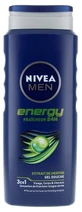 Nivea Men Energy Gel de duș 3 în 1 Prospețime 24 de ore 500 ml