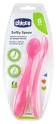 Chicco Softly Spoon 2 linguri flexibile, de la 6 luni în sus