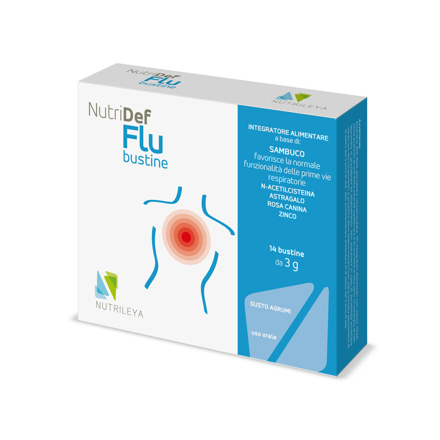 Sachets contre la grippe, 14 sachets, Nutridef
