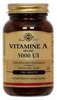 Solgar Vitamina A sub formă uscată 5000 UI 100 comprimate