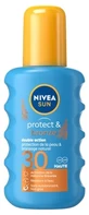 Nivea Sun Protect &amp; Bronze Spray solar cu dublă acțiune SPF30 200 ml