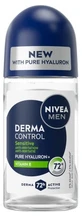Nivea Men Derma Control Sensitive Deodorant antiperspirant 72H cu aplicator roll-on, 50 ml