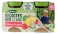 Blédina Organic Harvests: Apples and Strawberries, for Babies 4–6 Months and Up, Organic, 2 Jars