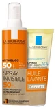 La Roche-Posay Anthelios Spray Invisible SPF50+ 200 ml + Lipikar Ulei de curățare AP+ 100 ml cadou