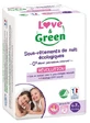Ropa de dormir ecológica «Love &amp; Green» para niños de 4 a 7 años (17–30 kg), 15 piezas