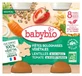 Babybio Vegetable Bolognese Pasta with Lentils and Tomatoes, 8 Months and Up, Organic, 2 Jars of 200 g Each