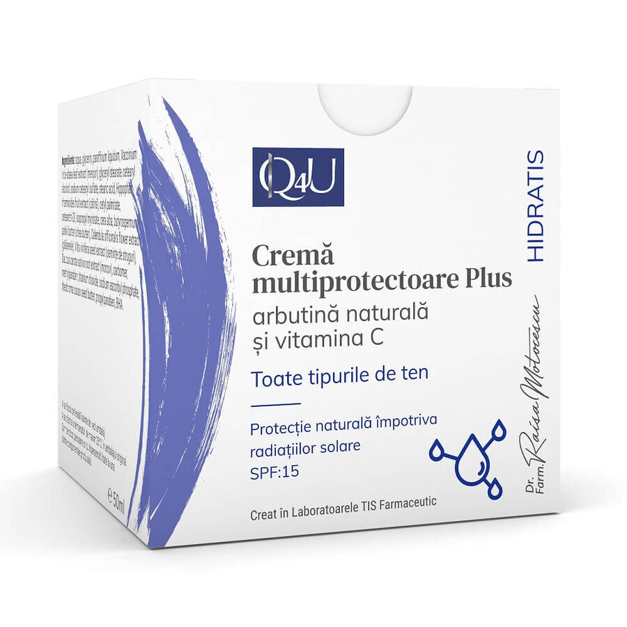 Crème multiprotectrice Plus Hidratis Q4U, 50 ml, Tis Farmaceutic