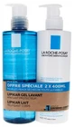 La Roche-Posay Lipikar Gel de spălare calmant și protector 400 ml + Lapte relipidant pentru corp cu protecție împotriva uscării timp de 48 de ore 400 ml Ofertă specială