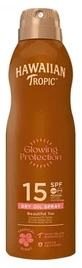 Hawaiian Tropic Glowing Protection Spray Ulei uscat SPF 15 177 ml
