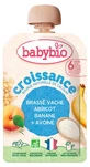 Babybio Growth Blend: Kuhmilch, Aprikose, Banane, Hafer, ab 6 Monaten, Bio, 100-g-Beutel