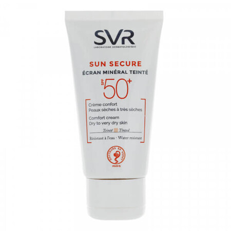 Sun Secure Mineral Screen Tinting Cream für trockene und sehr trockene Haut SPF 50+, 50 ml, SVR