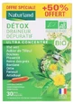 Naturland Detox, drenant și purificator, ultra-concentrat, organic, 20 de fiole + 10 gratuite
