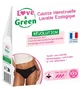 Love &amp; Green – Chiloți menstruali lavabili, negri, pentru flux normal