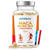 Nutri&Co Biologische Zwarte Maca, 120 capsules
