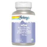 Solaray MSM 750 mg, 90 Vegetarian Capsules