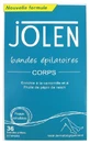Jolen Bandes Epilatoires Corps 36 Bandes