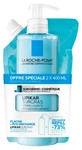 Crema limpiadora anti-sequedad Lipikar Surgras de La Roche-Posay, 400 ml + recambio ecológico, 400 ml
